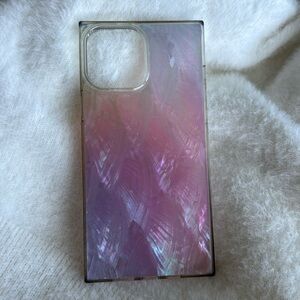 Flaunt Square Pink Mother of Pearl iPhone case